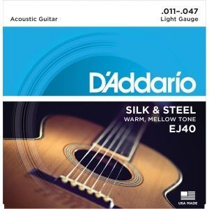 D&acute;Addario EJ40 Light (11-47). Cuerdas guitarra ac&uacute;stica