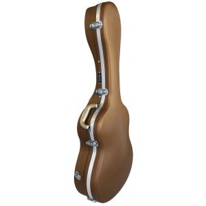 Estuche cl&aacute;sica/flamenca Cibeles ABS dorado cuadritos