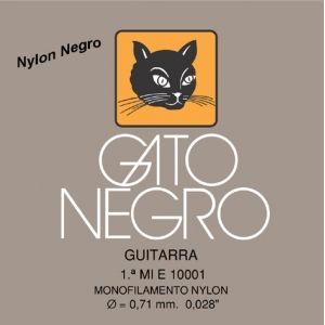 Cuerda 1&ordf; (Mi) Gato Negro nylon claro 10001