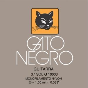 Cuerda 3&ordf; (Sol) Gato Negro nylon claro 10003