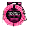 Cable Ernie Ball Trenzado EB6078 Rosa Neon 3m