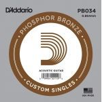 Daddario PB034. Cuerda entorchada guitarra acústica