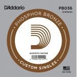 Daddario PB036. Cuerda entorchada guitarra acústica