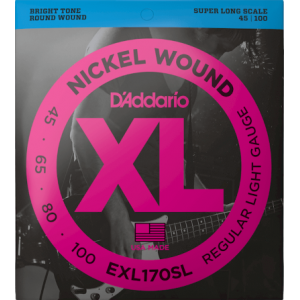 Daddario EXL170S (45-100). Cuerdas Bajo El&eacute;ctrico